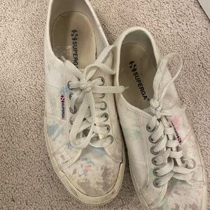 Superga Cotu Classic Multicolor Canvas Lace Up Sneakers Shoes